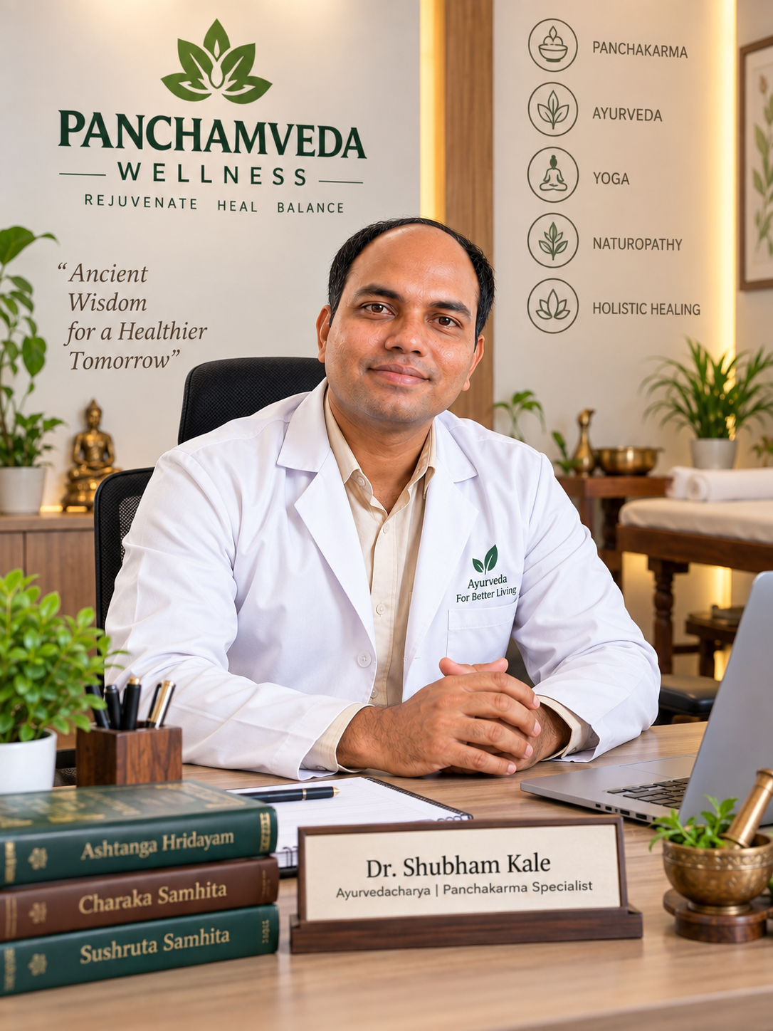 Dr. Shubham Kale at Panchamveda Wellness, Nashik